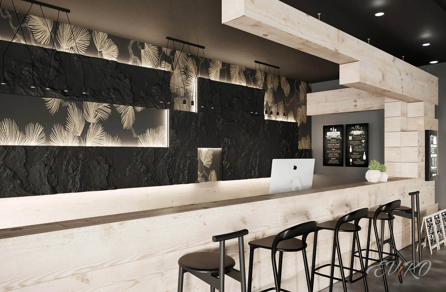 Гипсовая 3D панель EViRO Rock Slabe LED