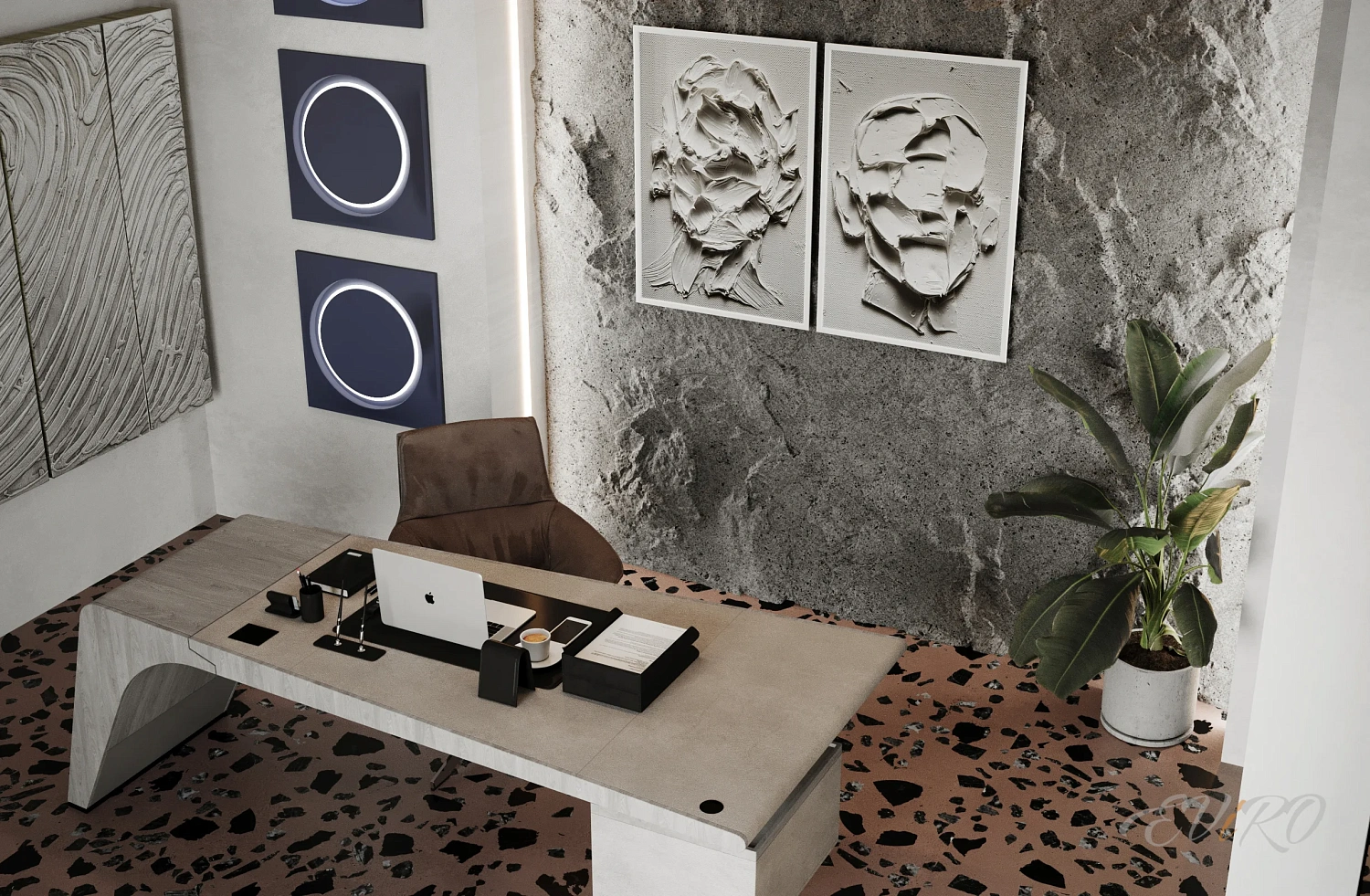 Гипсовая 3D панель EViRO Rock Slabe