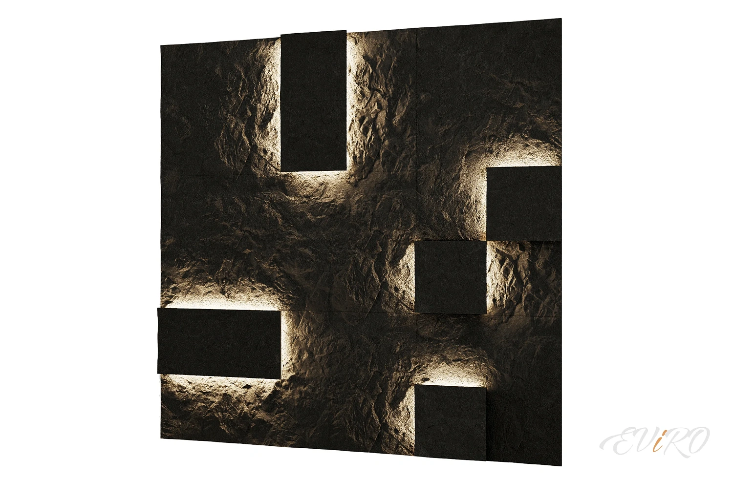 Гипсовая 3D панель EViRO Mountain Rock LED