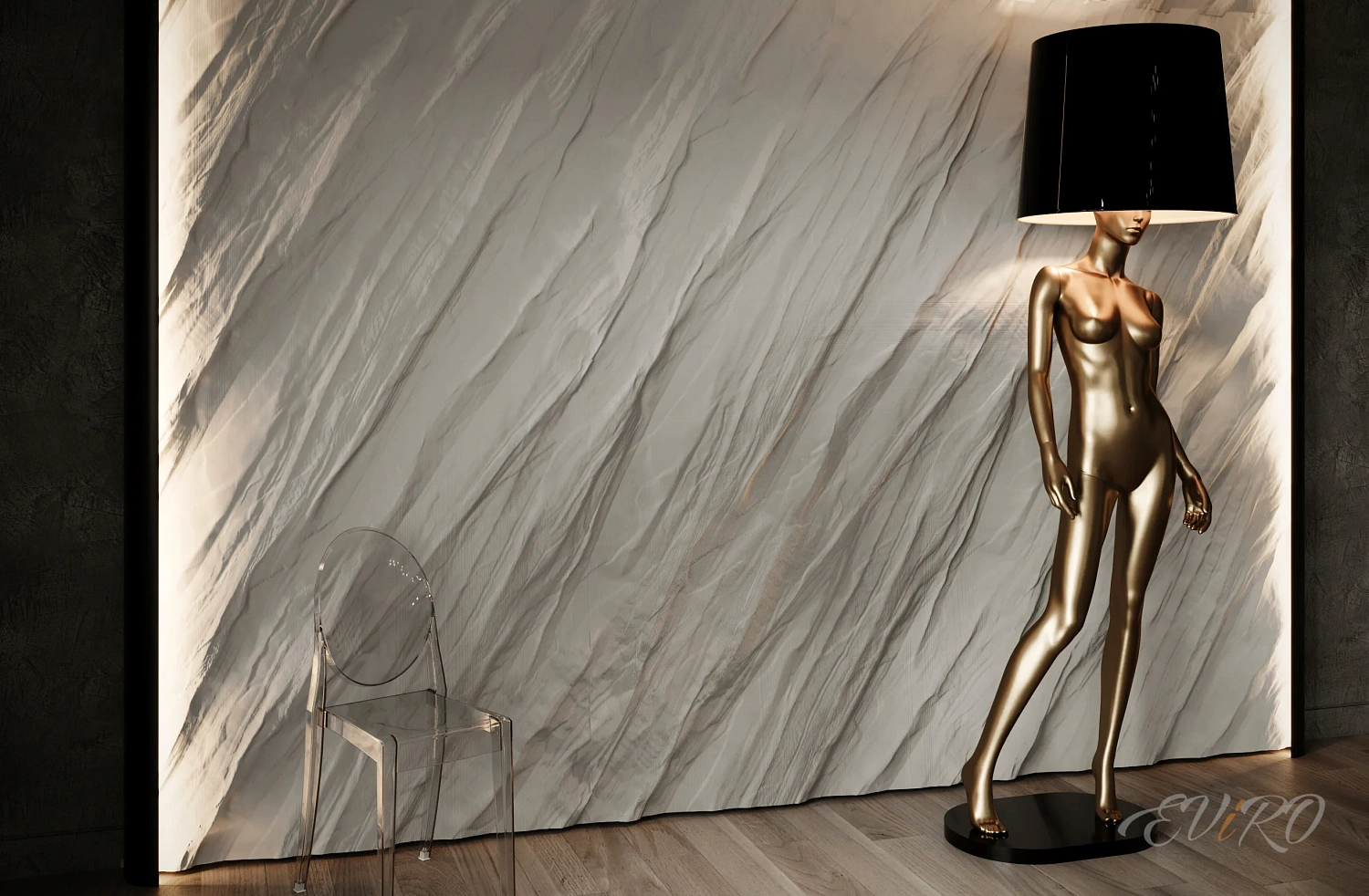 Гипсовая 3D панель EViRO Line Rock