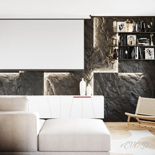 Гипсовая 3D панель EViRO Exclusive Rock LED