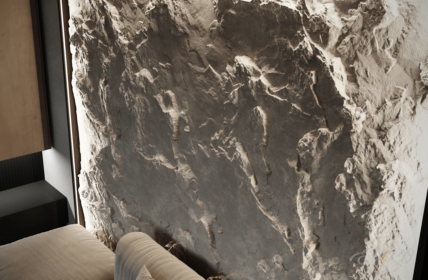 Гипсовая 3D панель EViRO Rock Slabe