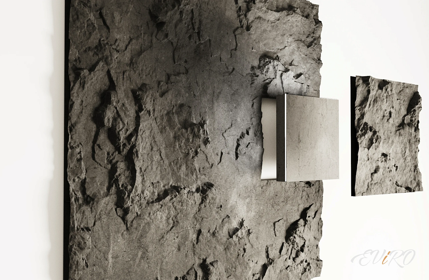 Гипсовая 3D панель EViRO Rock Slabe LED