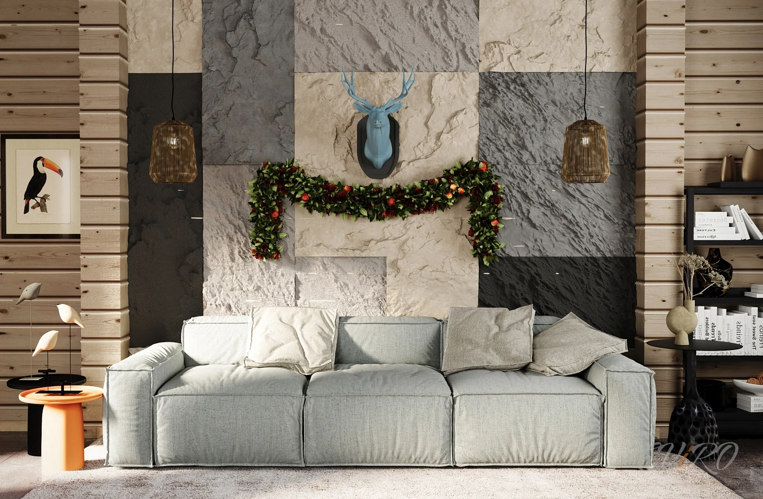 Гипсовая 3D панель EViRO Rock Slabe