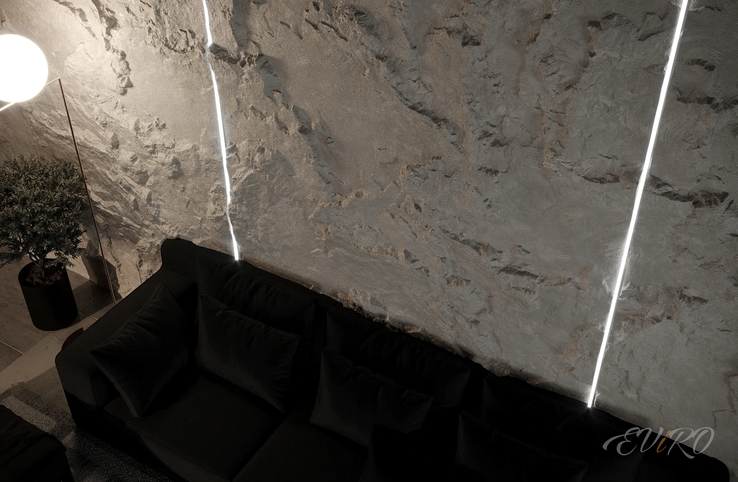 Гипсовая 3D панель EViRO Rock Slabe