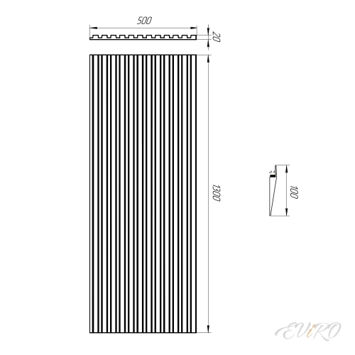Световая панель под покраску Paraline Led
