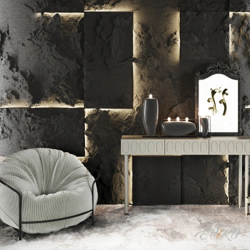 Гипсовая 3D панель EViRO Rock Slabe LED