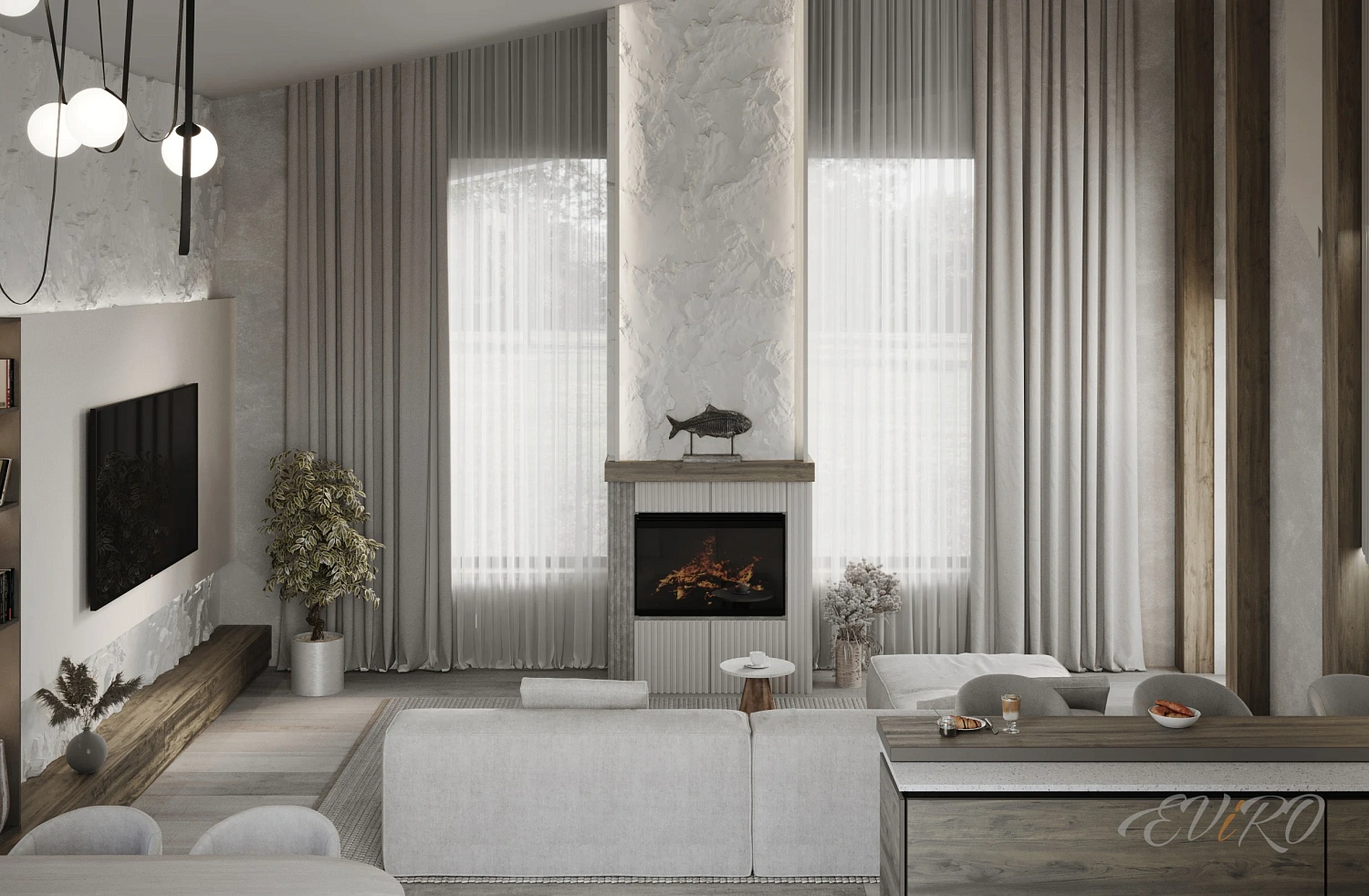 Гипсовая 3D панель EViRO Rock Slabe