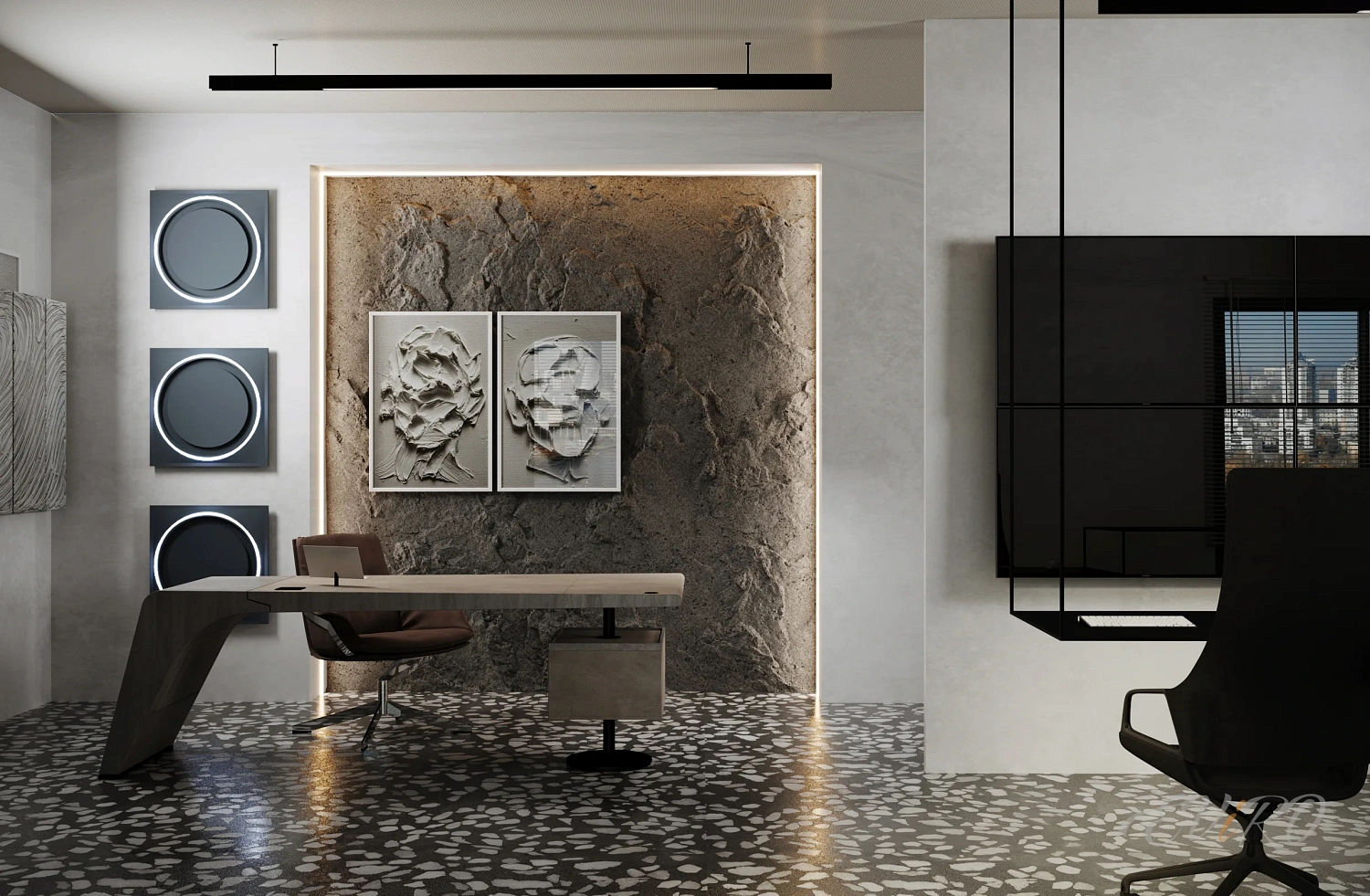 Гипсовая 3D панель EViRO Rock Slabe