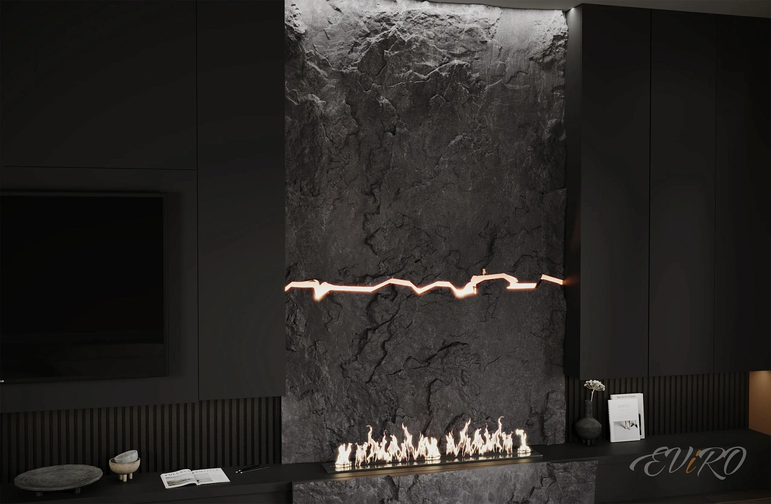 Подсветка скалы EViRO Fire Lava