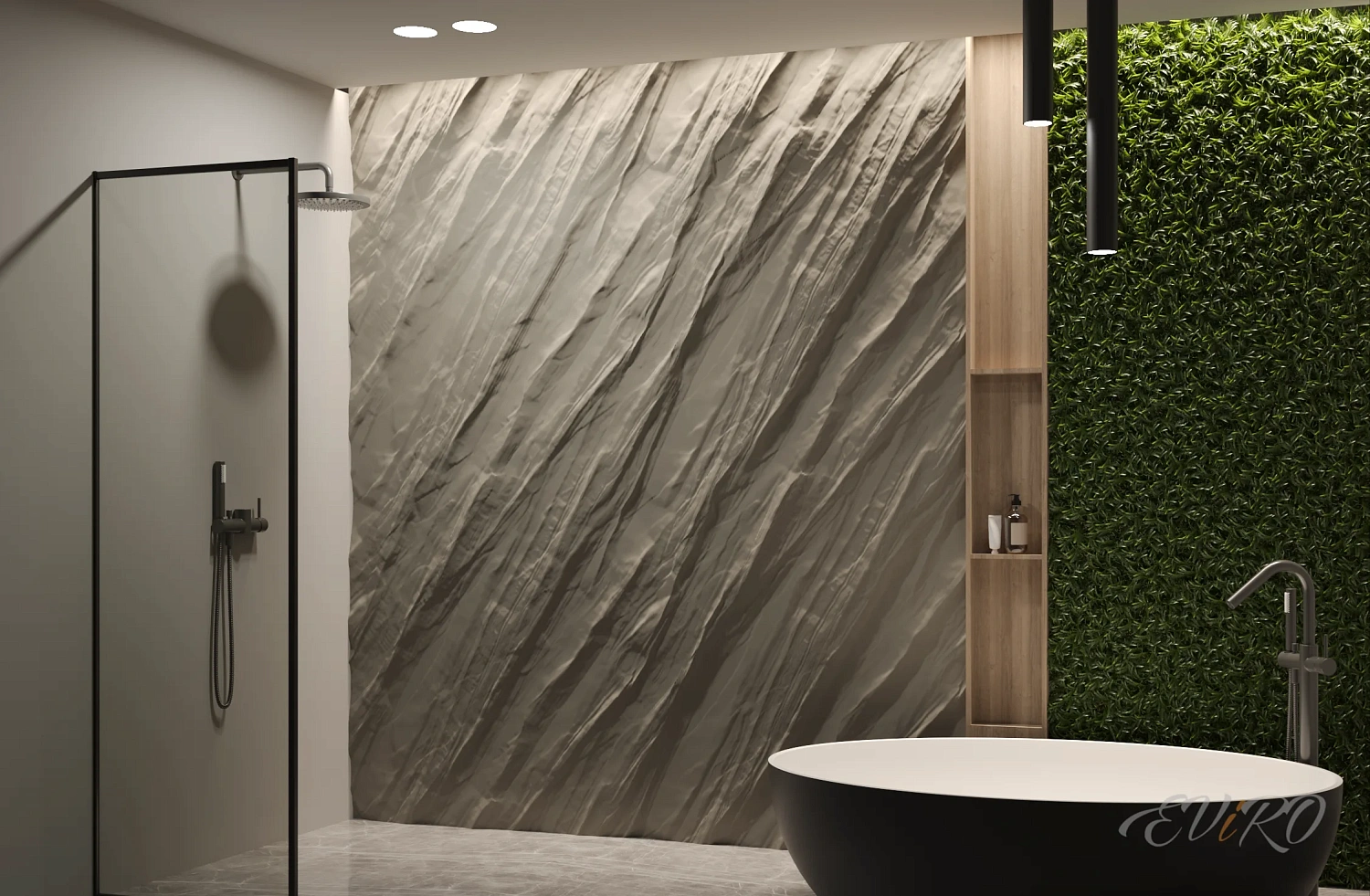 Гипсовая 3D панель EViRO Line Rock